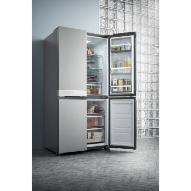 Hotpoint HQ9 B1L 1 Four Door Fridge Freezer - Stainless Steel