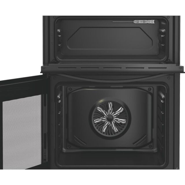 Indesit IDE6VMB 60cm Electric Cooker with Ceramic Hob - Black