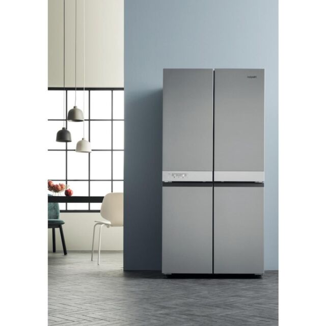 Hotpoint HQ9 B1L 1 Four Door Fridge Freezer - Stainless Steel