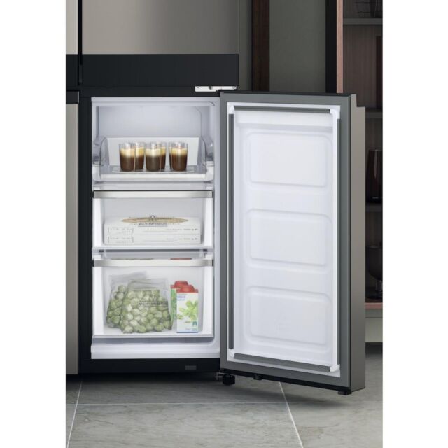 Hotpoint HQ9 U1BL UK Active 4 Door Fridge Freezer - Black Stainless