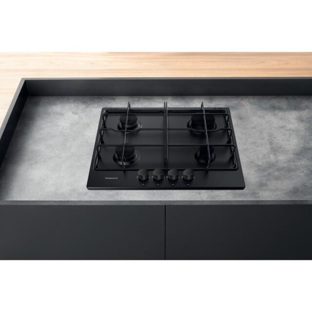 Hotpoint PPH 60P F NB Gas Hob - Black