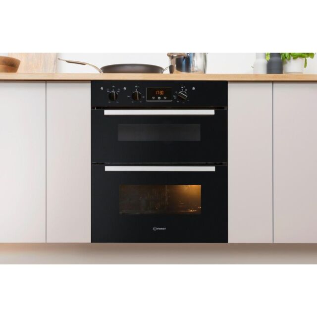Indesit Aria IDU 6340 BL Electric Built-Under Oven - Black