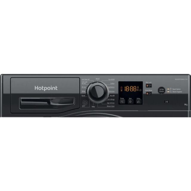 Hotpoint NSWF 946 BS UK Anti-Stain 8kg 1400rpm Washing Machine - Black