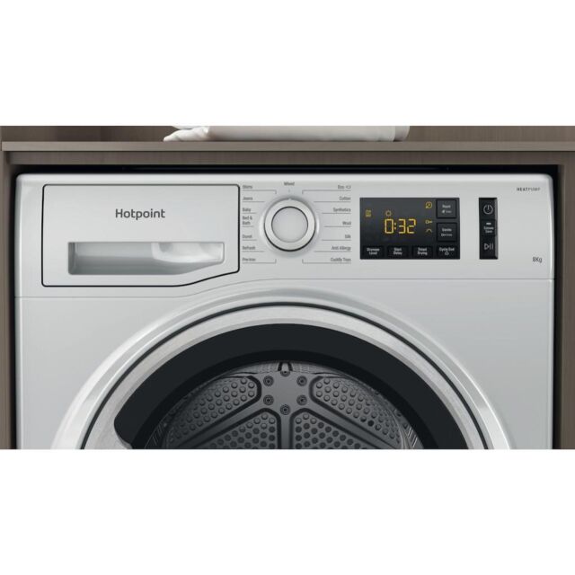 Hotpoint CreaseCare Heat Pump Tumble Dryer - Silver - 8kg - A++ Rated - NT M11 82SSK UK