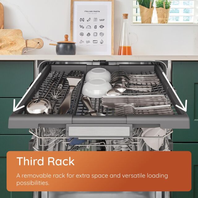 Hotpoint H7IB16M6LUK 16 Place Setting Integrated Full Size Dishwasher with Third Rack
