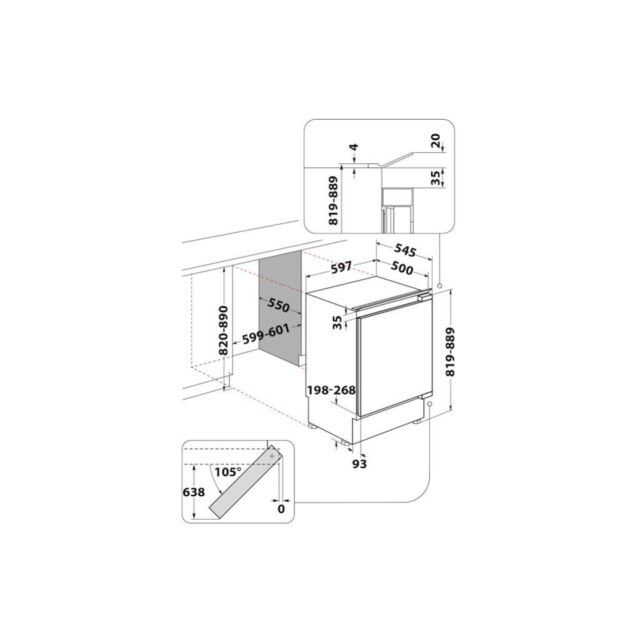 Indesit IF A1.UK 1 Integrated Fridge