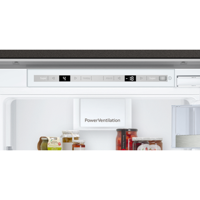 Neff KI7853DE0G, Built-in fridge-freezer with freezer at bottom