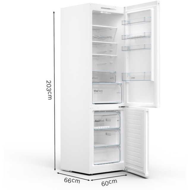 Bosch KGN39VWEAG, Free-standing fridge-freezer with freezer at bottom