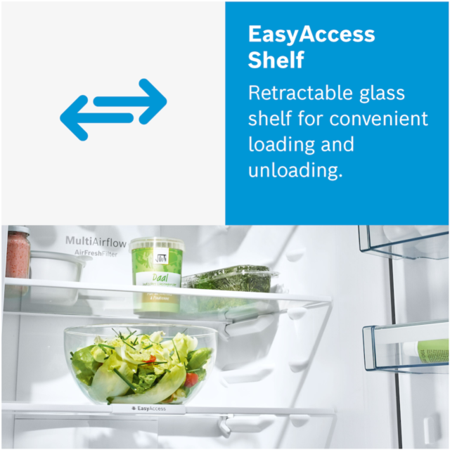 Bosch KGN39VWEAG, Free-standing fridge-freezer with freezer at bottom