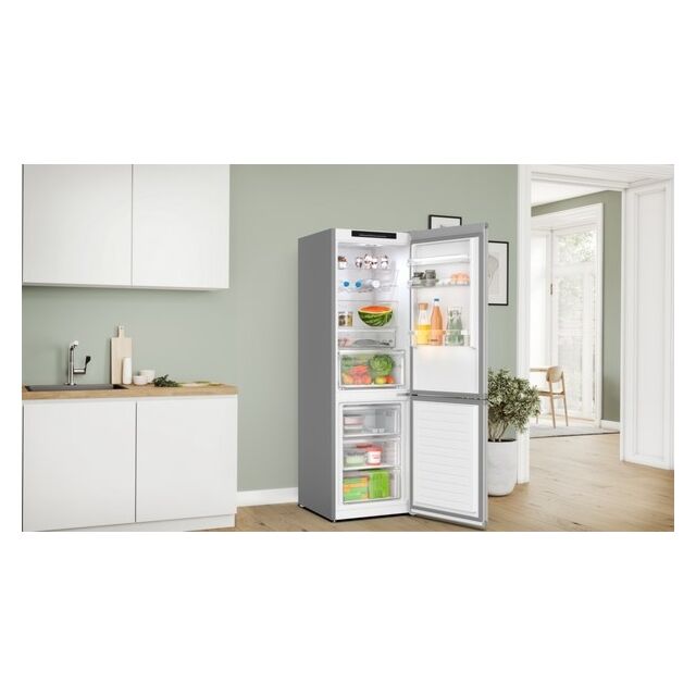 Bosch KGN362LDFG, Free-standing fridge-freezer with freezer at bottom