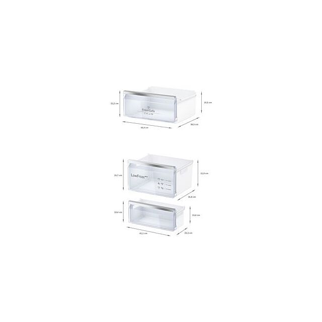 Neff KI5872SE0G, Built-in fridge-freezer with freezer at bottom