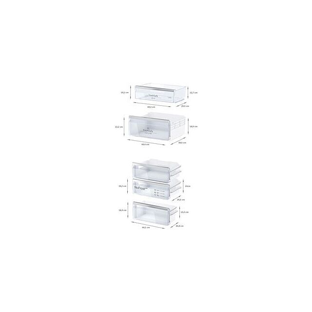 Neff KI7867FE0, Built-in fridge-freezer with freezer at bottom