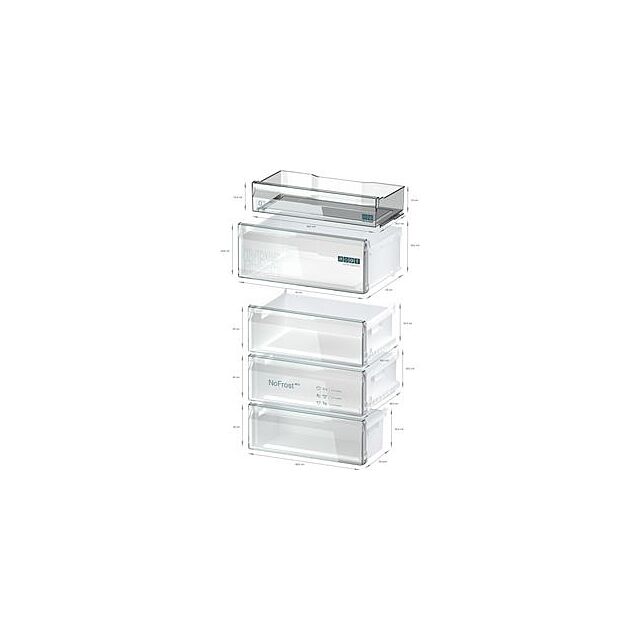 Siemens KG49N2IDF, free-standing fridge-freezer with freezer at bottom