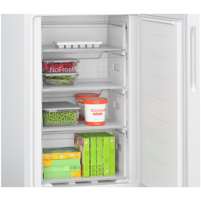 Bosch KGN27NWEAG, Free-standing fridge-freezer with freezer at bottom