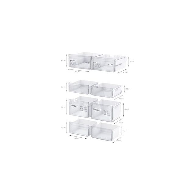 Bosch KFN96VPEAG, French door bottom freezer, multi door