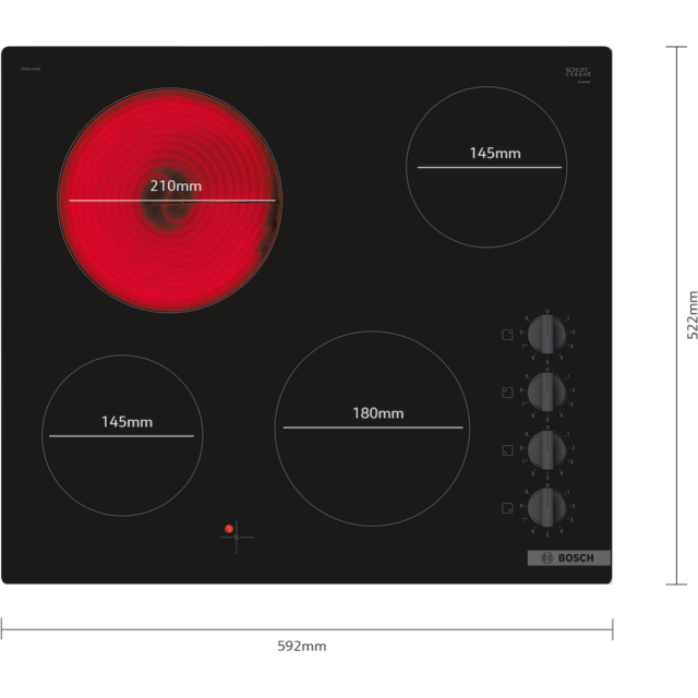Bosch PKE611CA3E, Electric hob
