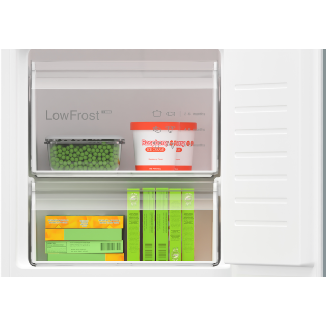 Bosch KIV87VSE0G, Built-in fridge-freezer with freezer at bottom