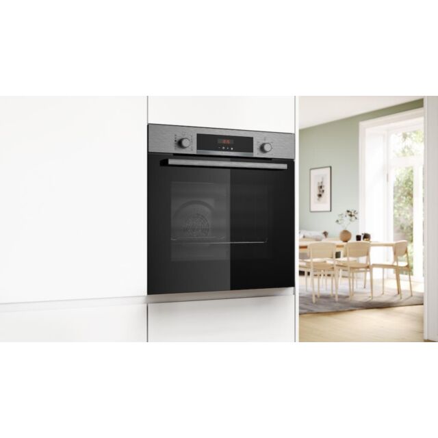 Bosch HQA574BS3B, Built-in oven with added steam function