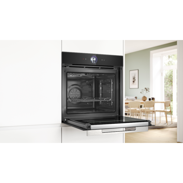 Bosch HRG7764B1B, Built-in oven with added steam function