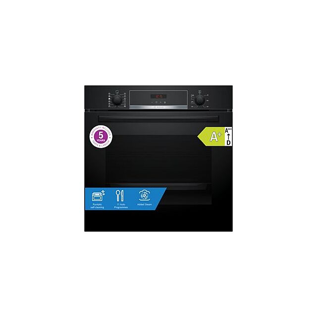 Bosch HQA574BB3B, Built-in oven with added steam function