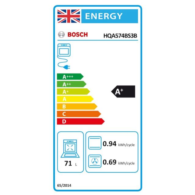 Bosch HQA574BS3B, Built-in oven with added steam function