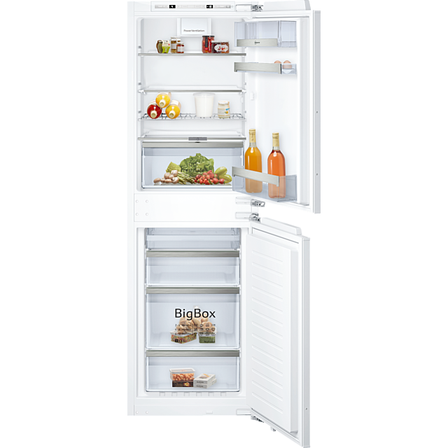 Neff KI7853DE0G, Built-in fridge-freezer with freezer at bottom