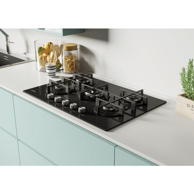 Candy CVG74WPB 75cm Gas Hob