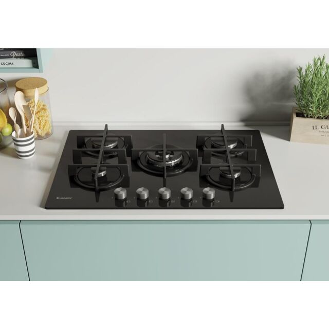 Candy CVG74WPB 75cm Gas Hob
