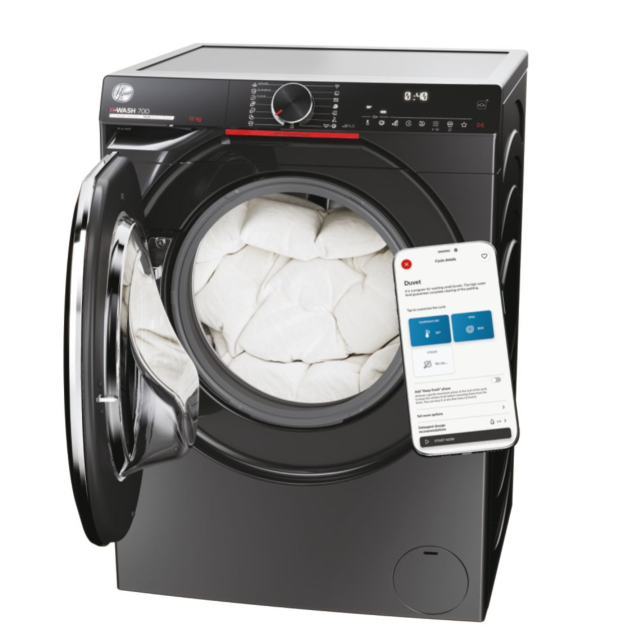 Hoover H7W 412MBCR-80 H Wash 700 12kg 1400rpm Washing Machine Graphite