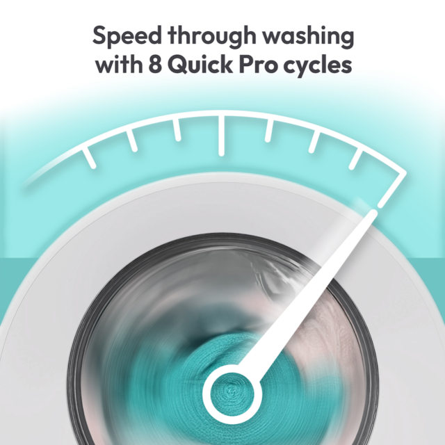 Candy Quick EY 49B8-80 9kg 1400rpm Freestanding Washing Machine - White - A Rated