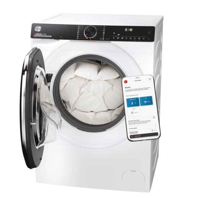 Hoover H7W 412MBC-80 H Wash 700 12kg 1400rpm Washing Machine White