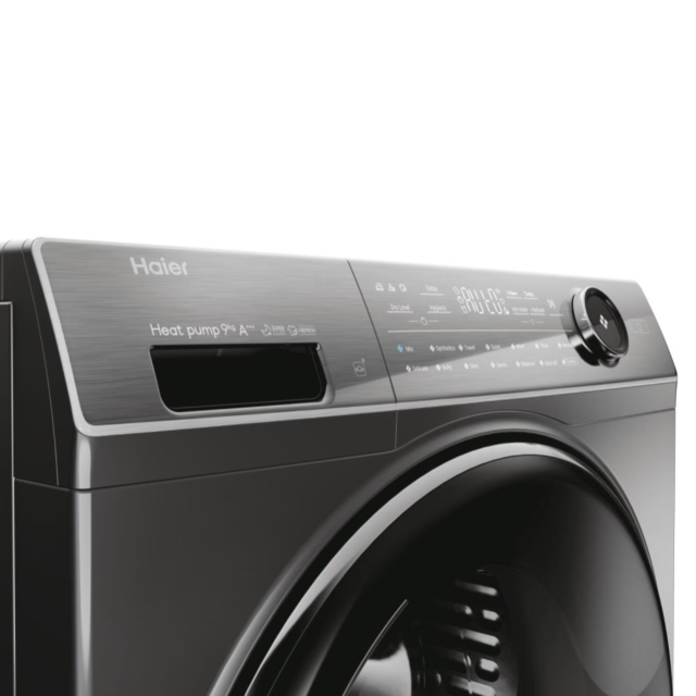 Haier HD90-A3Q979SU1 I Pro Series 7 9kg Heat Pump Tumble Dryer - Graphite