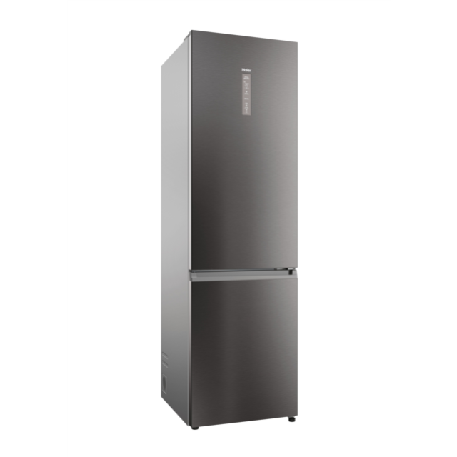 Haier HDPW5620ANPD Fridge Freezer - Platinum Inox - A Rated