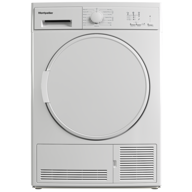Montpellier MTDSC8W Freestanding 8kg Sensor Condenser Dryer