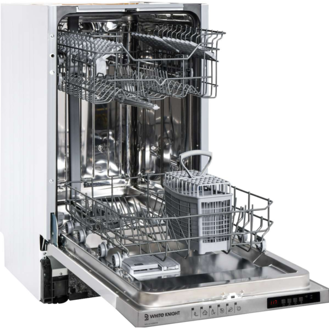 White Knight AT45BIDW Integrated 45cm Dishwasher