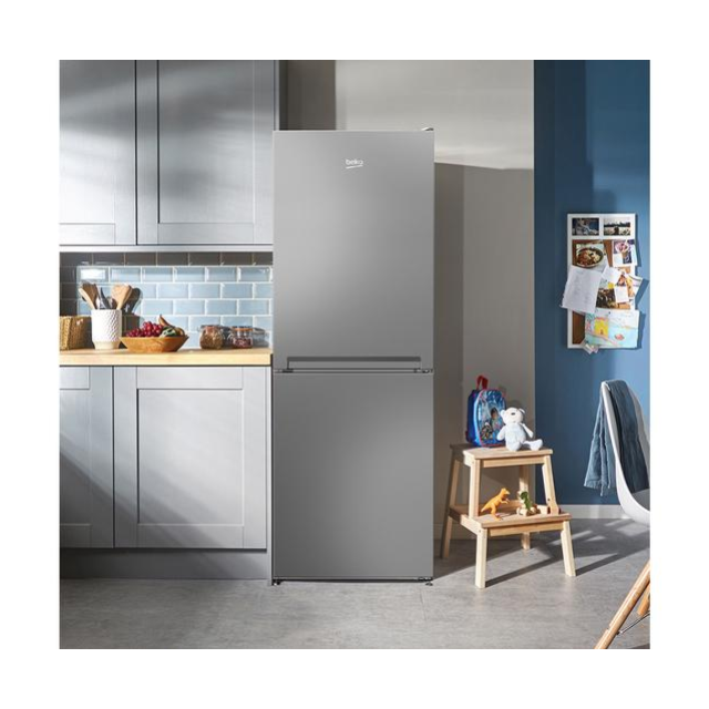 Beko CFG4552S Freestanding Frost Free Fridge Freezer - Silver