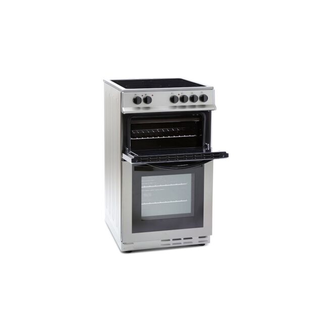 Montpellier MDC500FS 50cm Double Oven in Silver