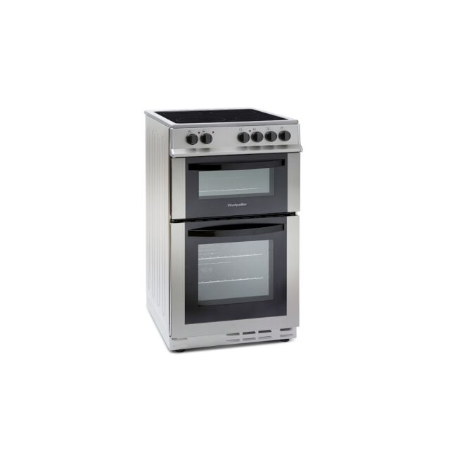Montpellier MDC500FS 50cm Double Oven in Silver