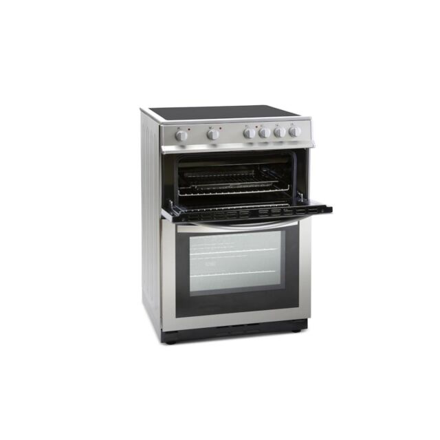 Montpellier MDC600FS 60cm Double Oven in Silver