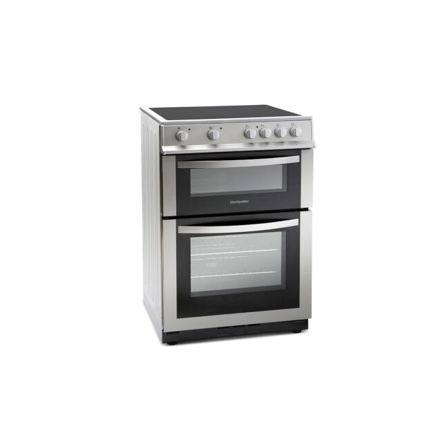 Montpellier MDC600FS 60cm Double Oven in Silver