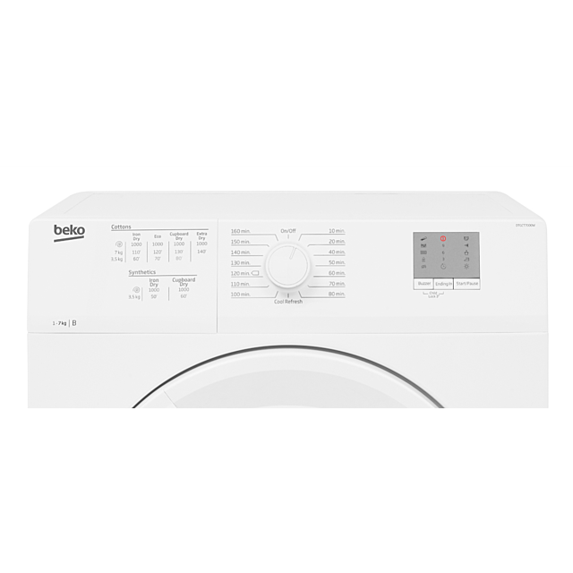 Beko DTGCT7000W 7kg Freestanding Condenser Tumble Dryer - White