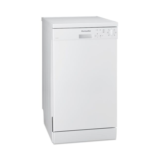 Montpellier DW1065W Freestanding Slimline Dishwasher