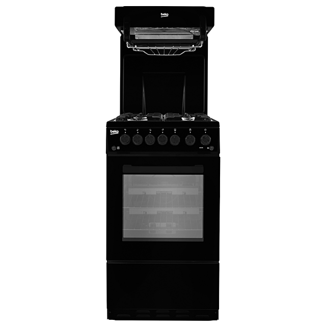 Beko KA52NEK Freestanding Gas Single Oven Cooker - Black