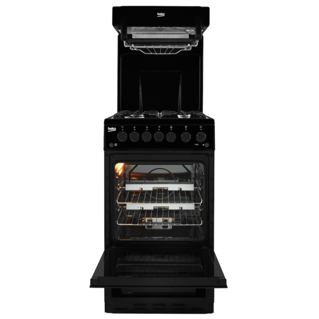 Beko KA52NEK Freestanding Gas Single Oven Cooker - Black