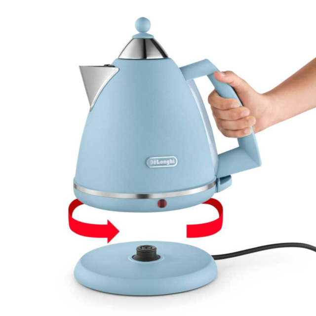 DeLonghi KBX3016.AZ Argento Flora Kettle - Azure