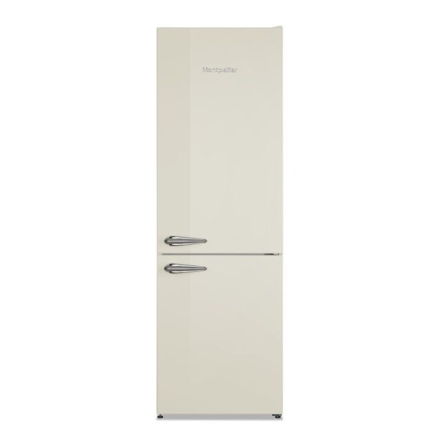 Montpellier MAB386C Retro Total No Frost Fridge Freezer in Cream