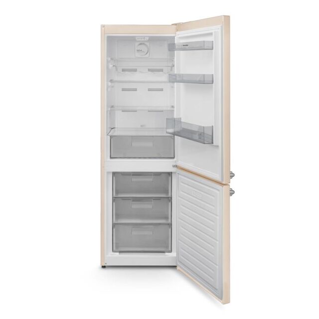 Montpellier MAB386EC Retro No Frost Fridge Freezer In Cream