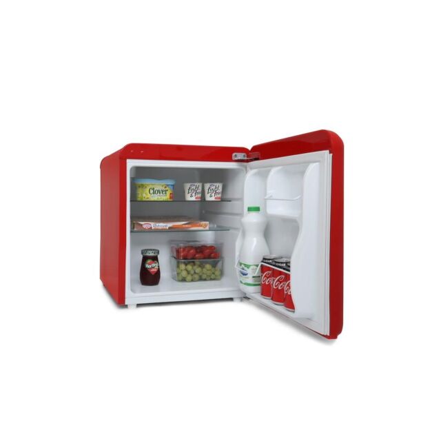 Montpellier MAB50R Table Top Retro Fridge - Red