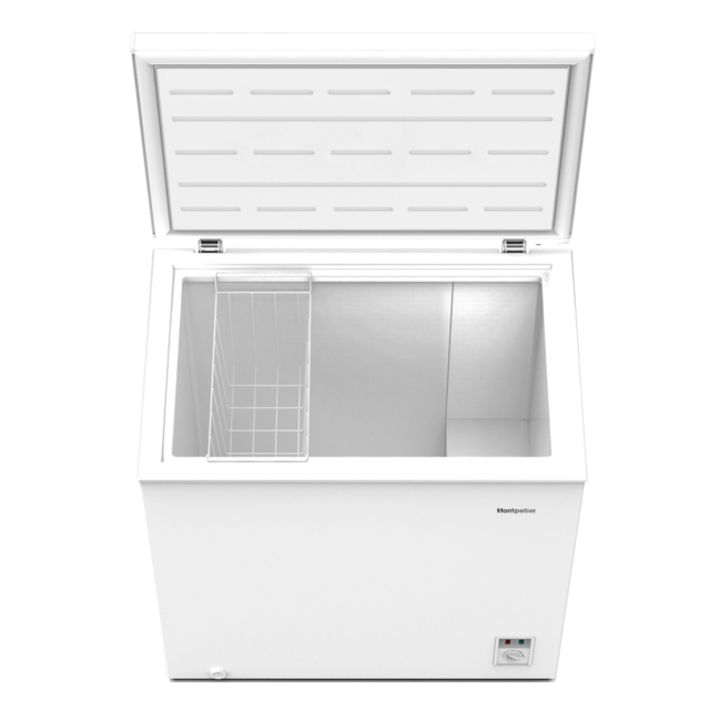 Montpellier MCF151W 142 Litre Chest Freezer in Black