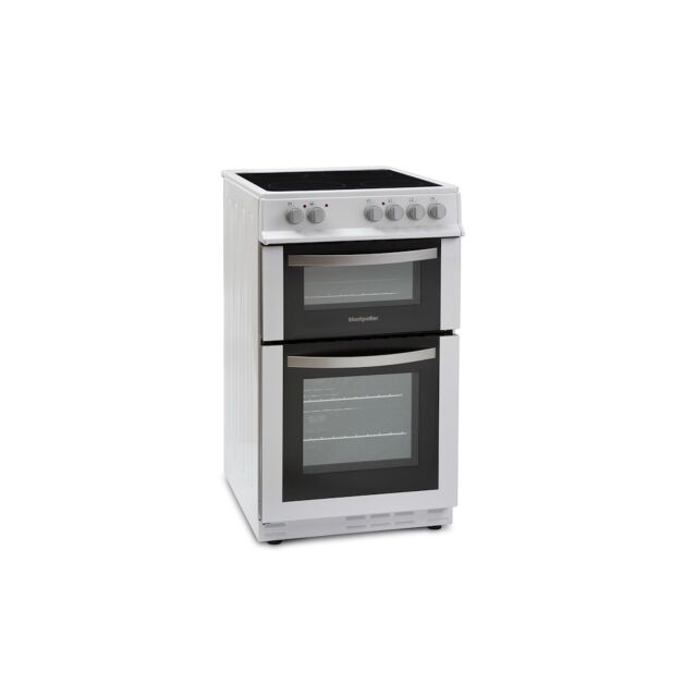 Montpellier MDC500FW 50cm Double Oven in White